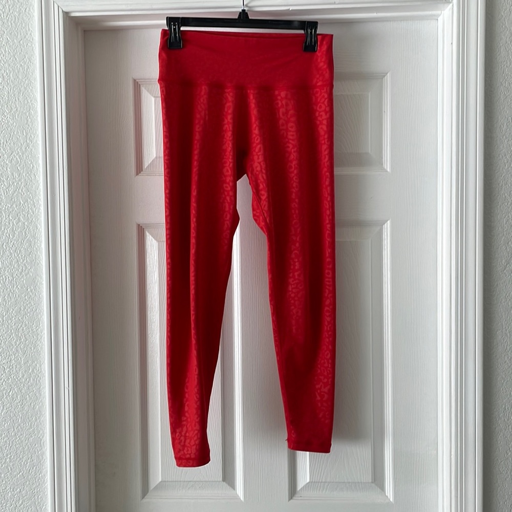 Buffbunny red cheetah print leggings